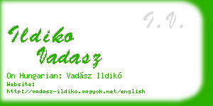 ildiko vadasz business card