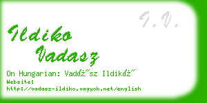 ildiko vadasz business card